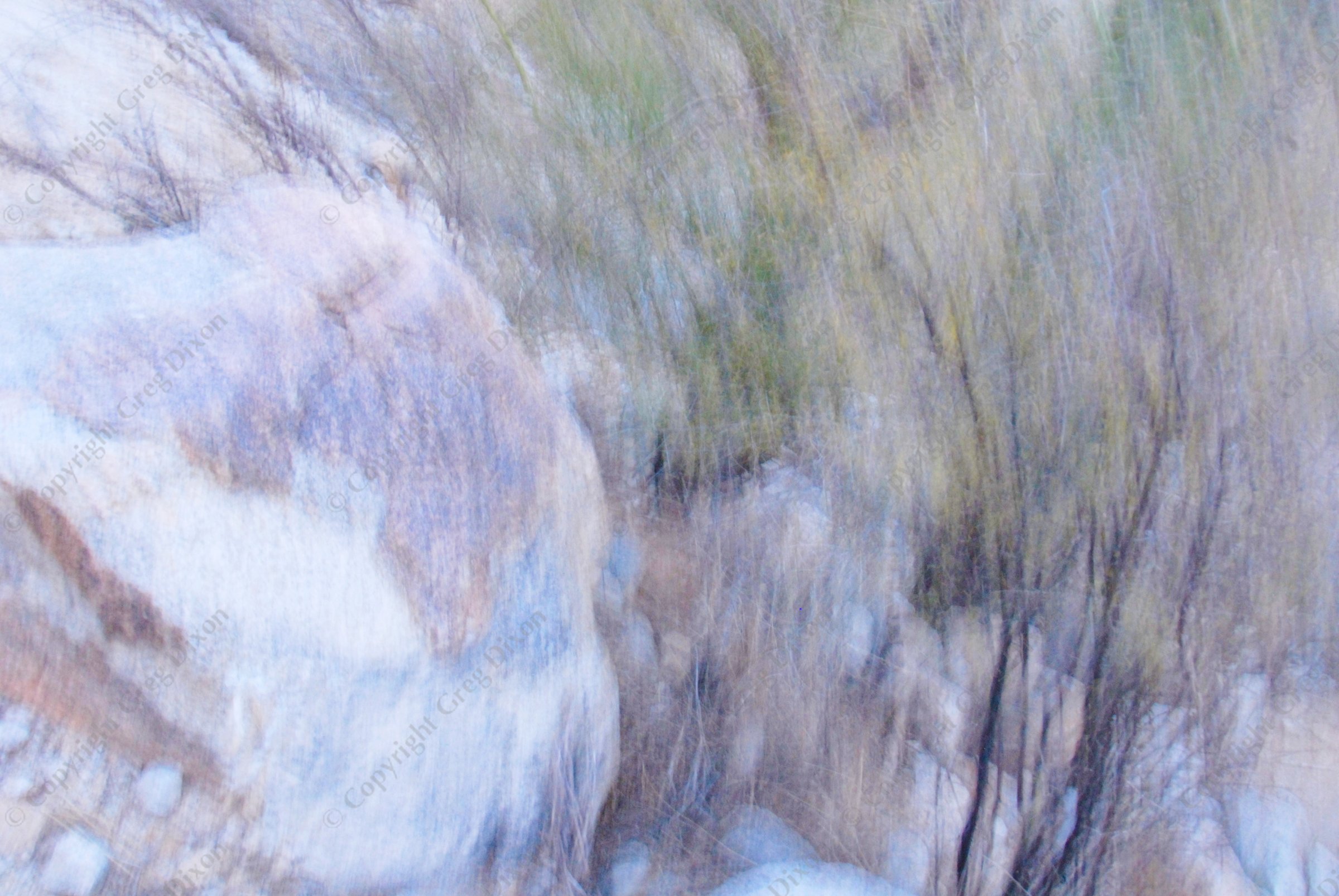"Rock Fall 2"  South Mountain Park  Phoenix, Arizona | At the peak of the South Phoenix Mountains, I fall, taking two abstract photos on the evening of Saturday, December 9, 2006 | Signature Edition Print by Greg Dixon | Digital Photograph